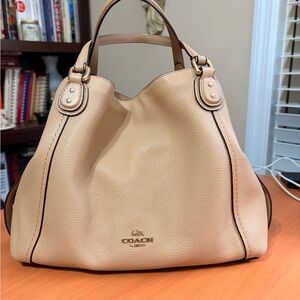 Coach Edie Pebbled Leather Bag